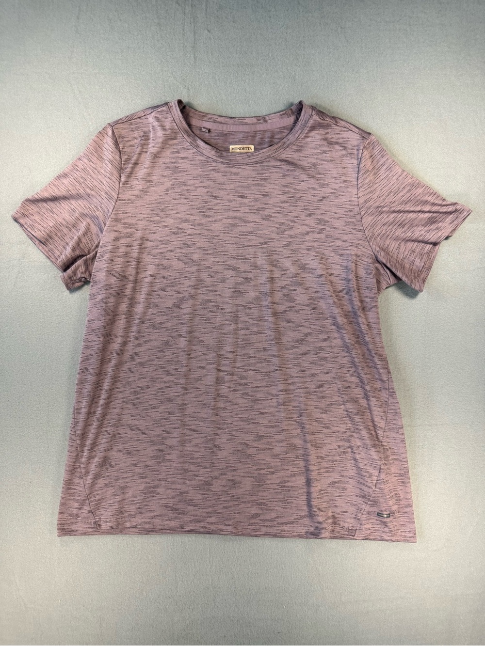Mondetta Heathered Lilac Short Sleeve Crew Tee